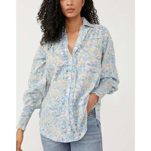 NWT Free People Wild Gardenia Blouse / Garden Combo